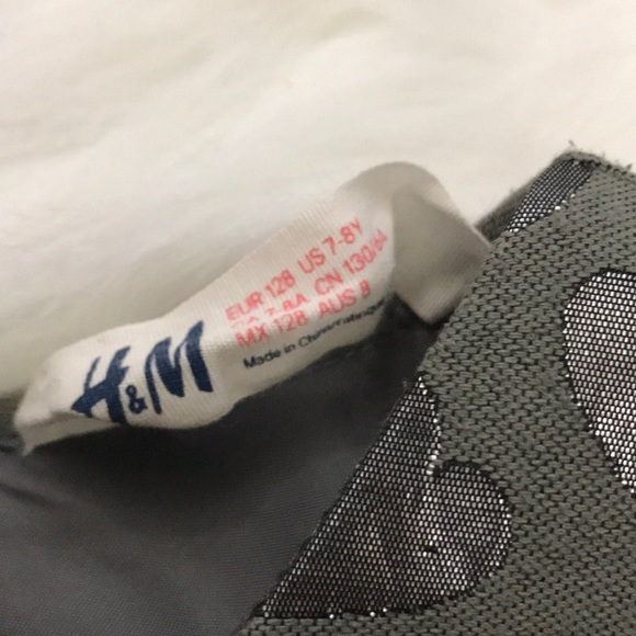 Kids - H & M Party Dress Heart 🖤 Dress - Size 7/8 - Picture 4 of 8